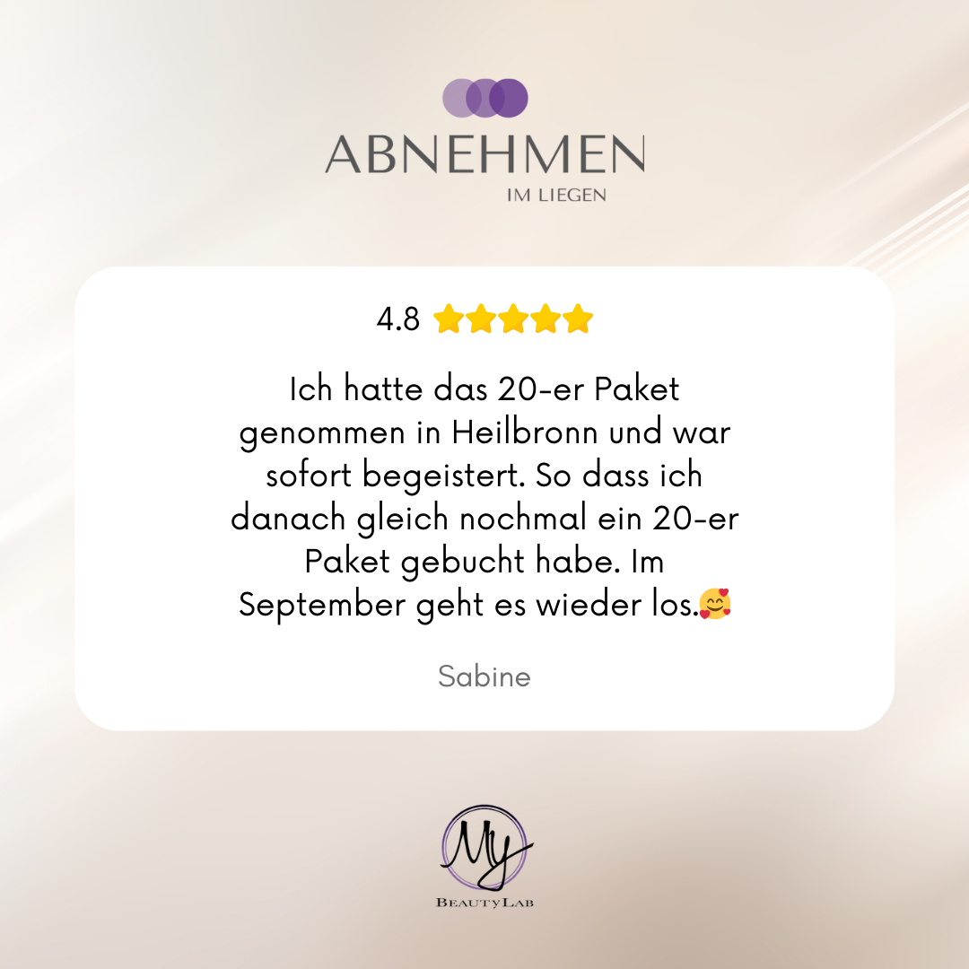 70% Herbst Body Aktion - Gutschein "Abnehmen im Liegen"